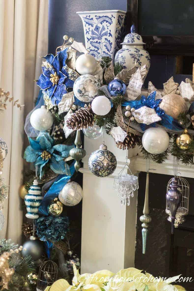 Blue Christmas Decor
 Beautiful Blue and White Christmas Home Decorating Ideas
