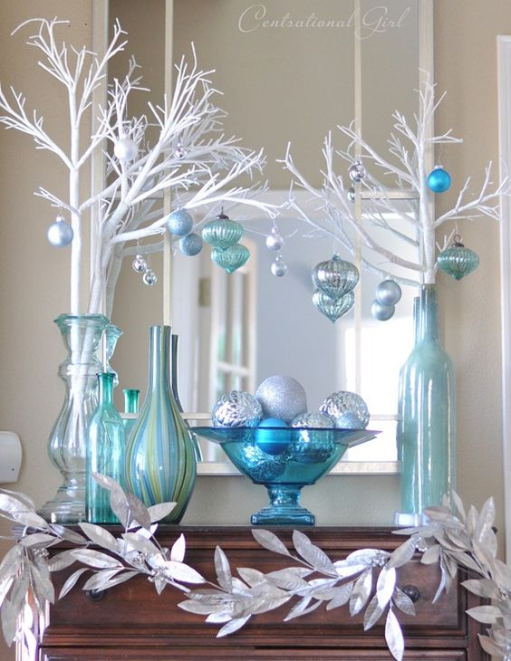 Blue Christmas Decor
 Top Blue And White Blue And Silver Christmas Decorations
