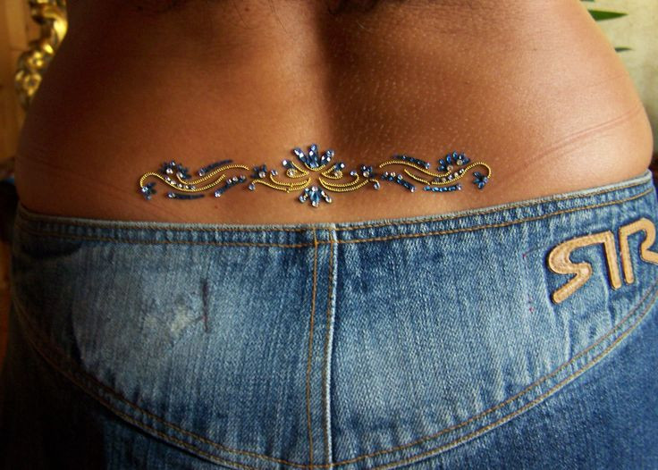 Body Jewelry Tattoo
 7 best Lowerback Temporary Tattoos images on Pinterest