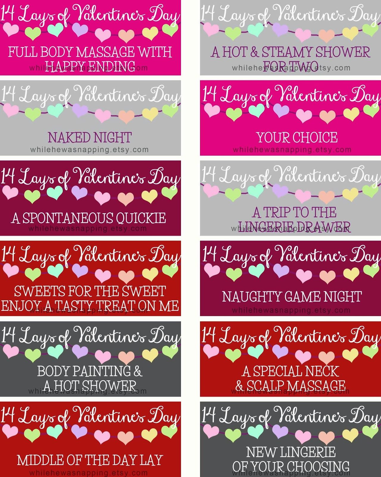Boyfriend Valentines Day Ideas
 Printable Couple s Valentine Coupons