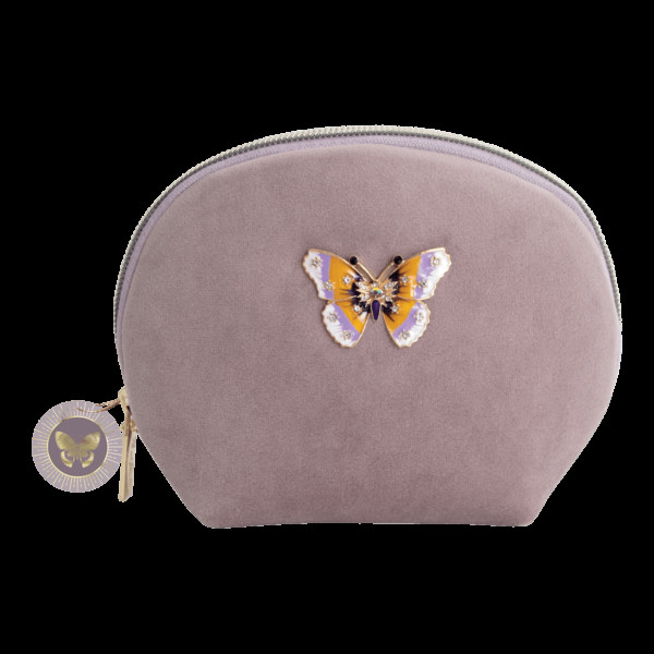Brooches Bag
 Purple Butterfly Brooch Velvet Bag