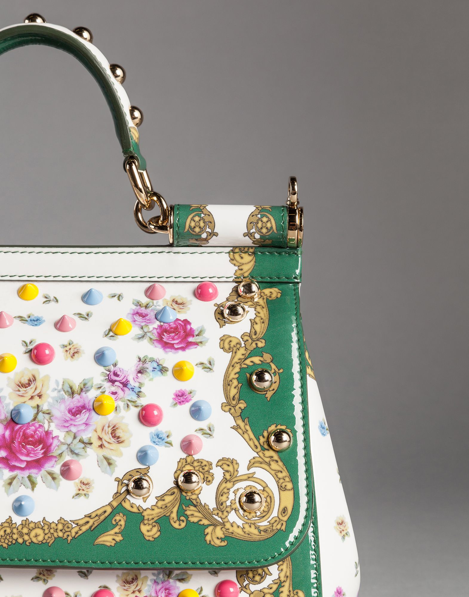 Brooches Bag
 Lyst Dolce & Gabbana Medium Patent Leather Sicily Bag