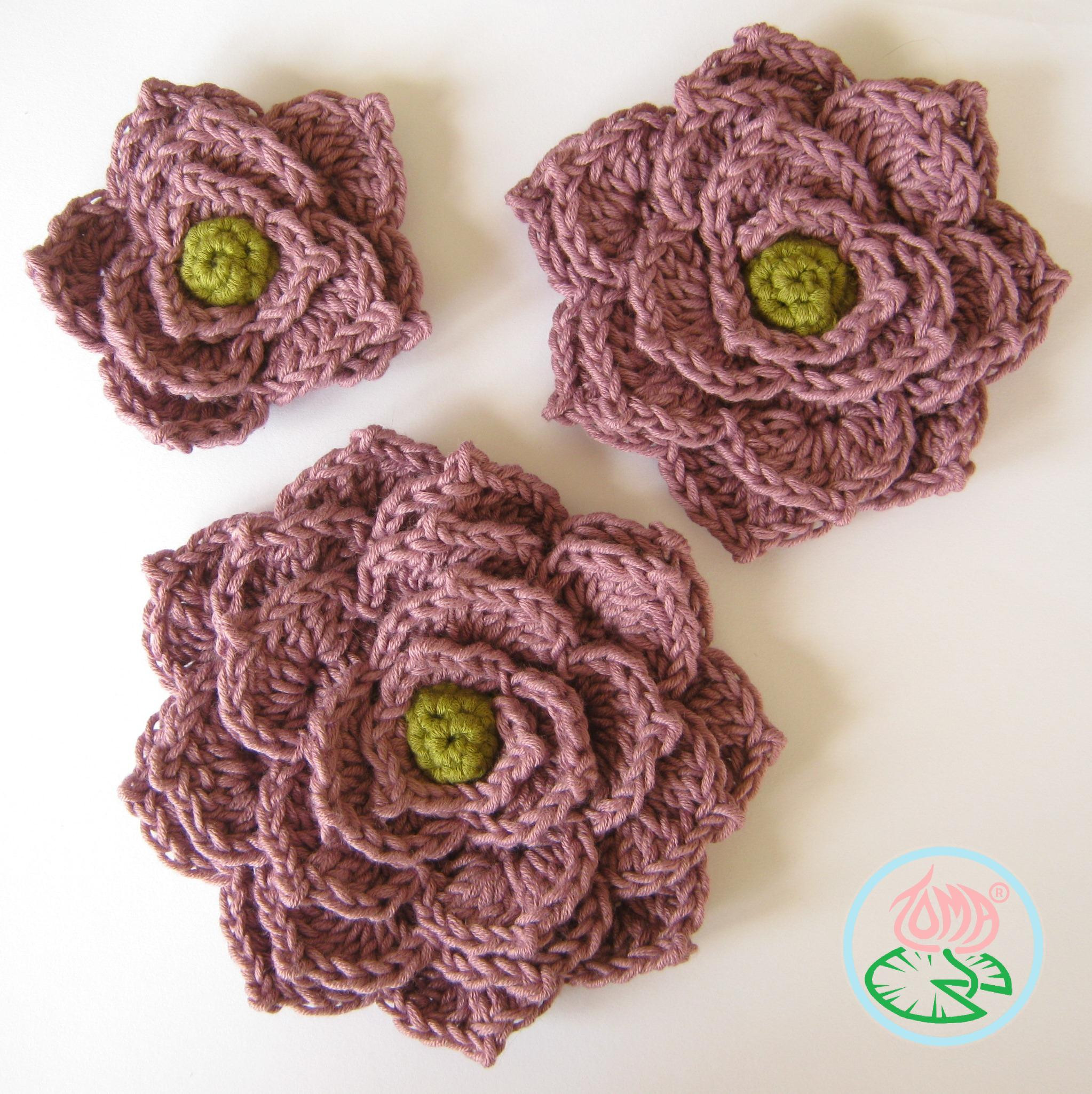 Brooches Pattern
 Crochet Flower Brooch