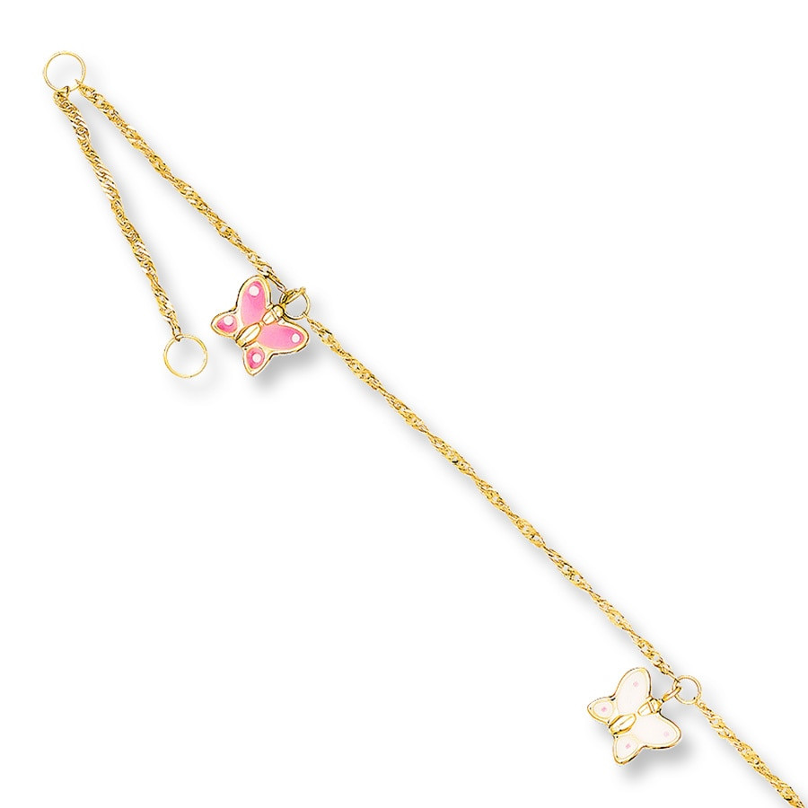 Butterfly Anklet
 Butterfly Anklet 14K Yellow Gold Kay