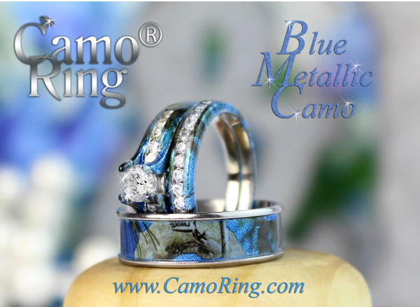 Camo Wedding Ring Sets For Him And Her
 Camo His & Hers Wedding ring set – CamoRing