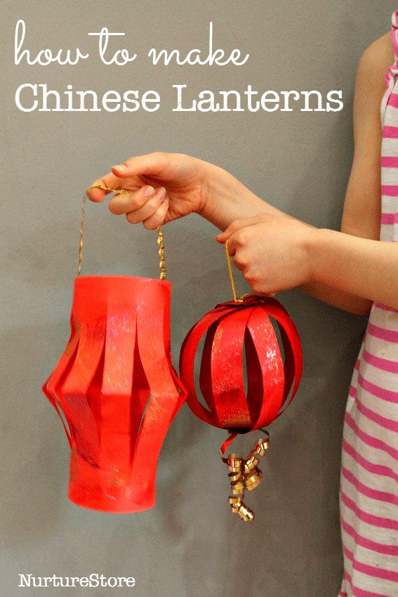 Chinese New Year Lantern Craft
 How to make Chinese lanterns NurtureStore