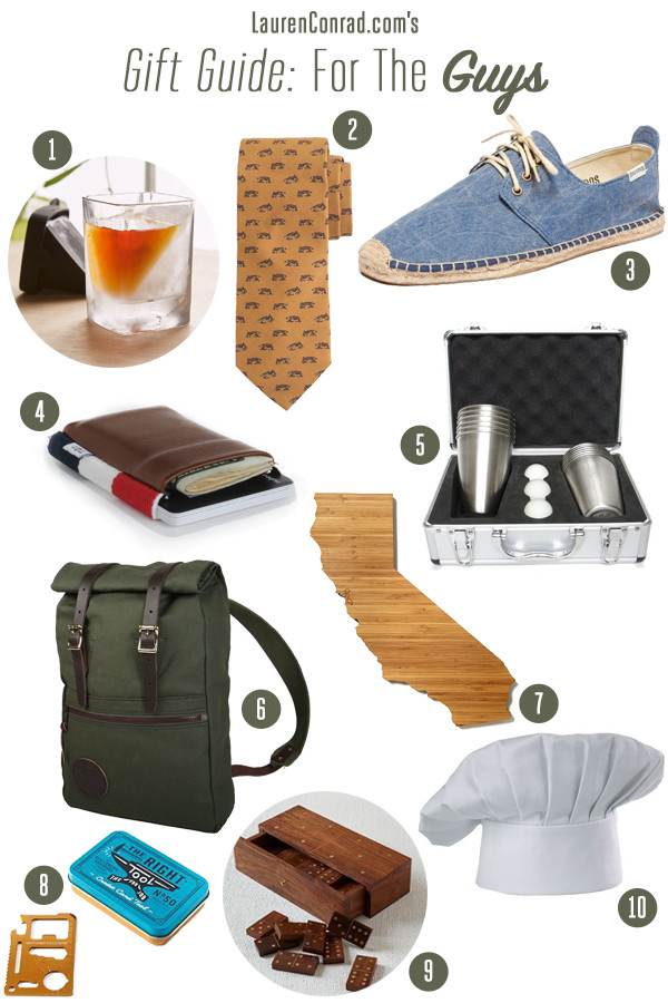 Christmas Gifts For Guys Friends
 Gift Guide For the Guys Lauren Conrad