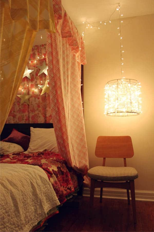 Christmas Lights In Bedroom Ideas
 66 Inspiring ideas for Christmas lights in the bedroom