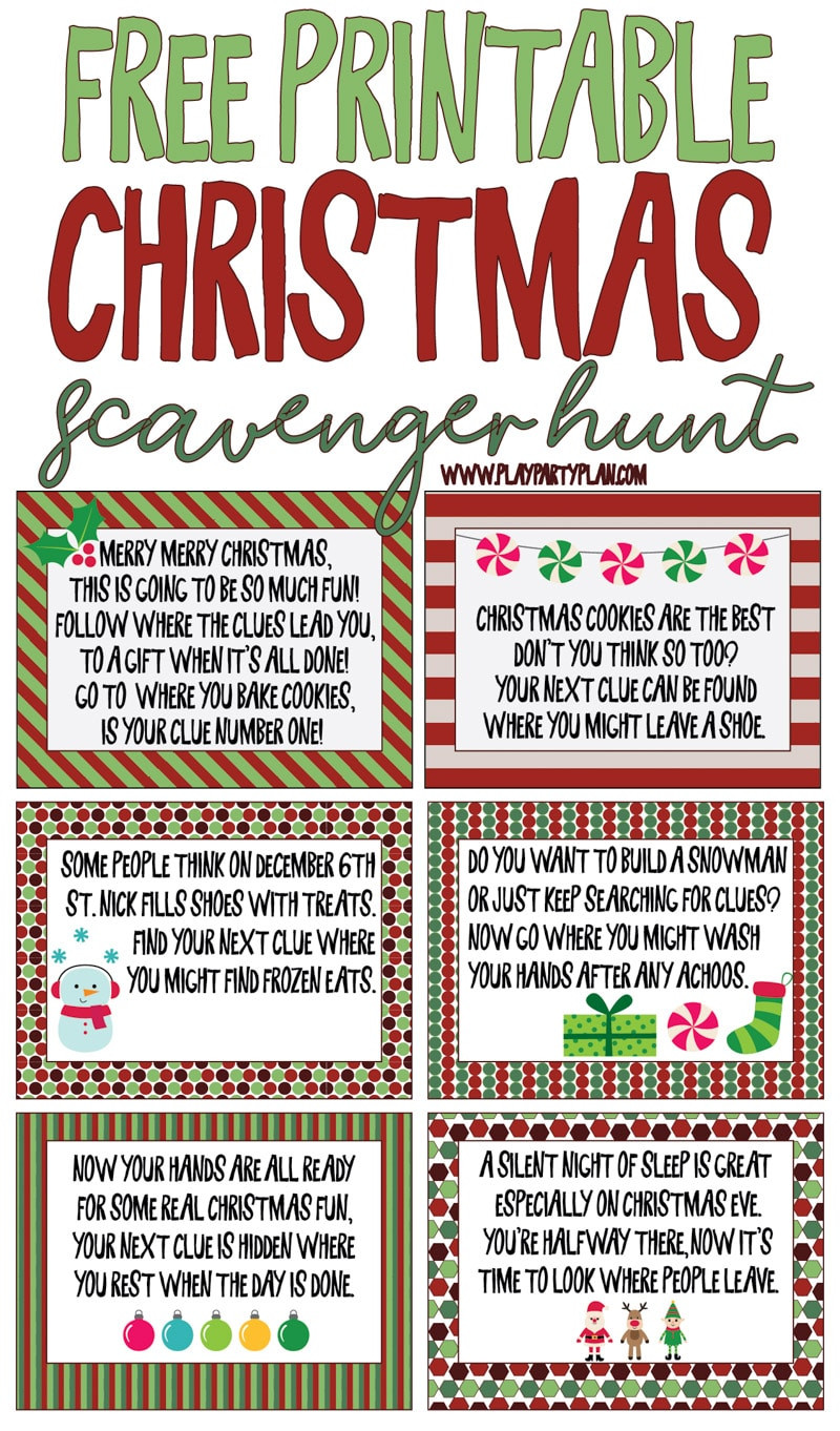 Christmas Scavenger Hunt Ideas
 Best Ever Christmas Scavenger Hunt Play Party Plan
