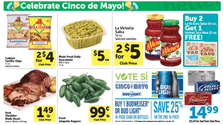 Cinco De Mayo Food Specials
 Safeway Cinco De Mayo Food Deals Avocados $0 62