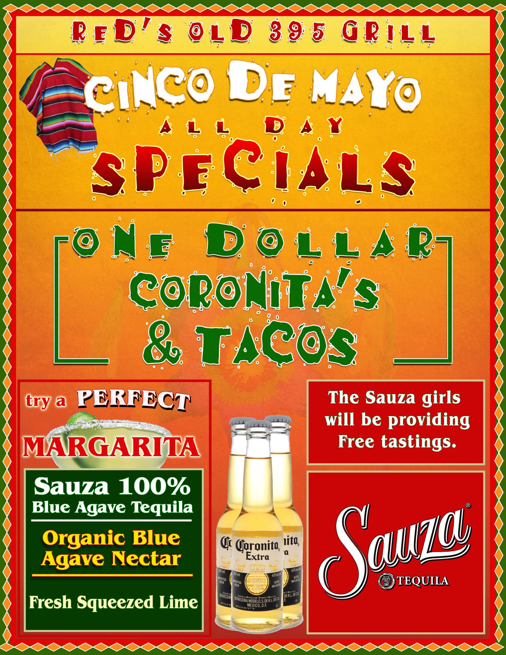 Cinco De Mayo Food Specials
 Specials