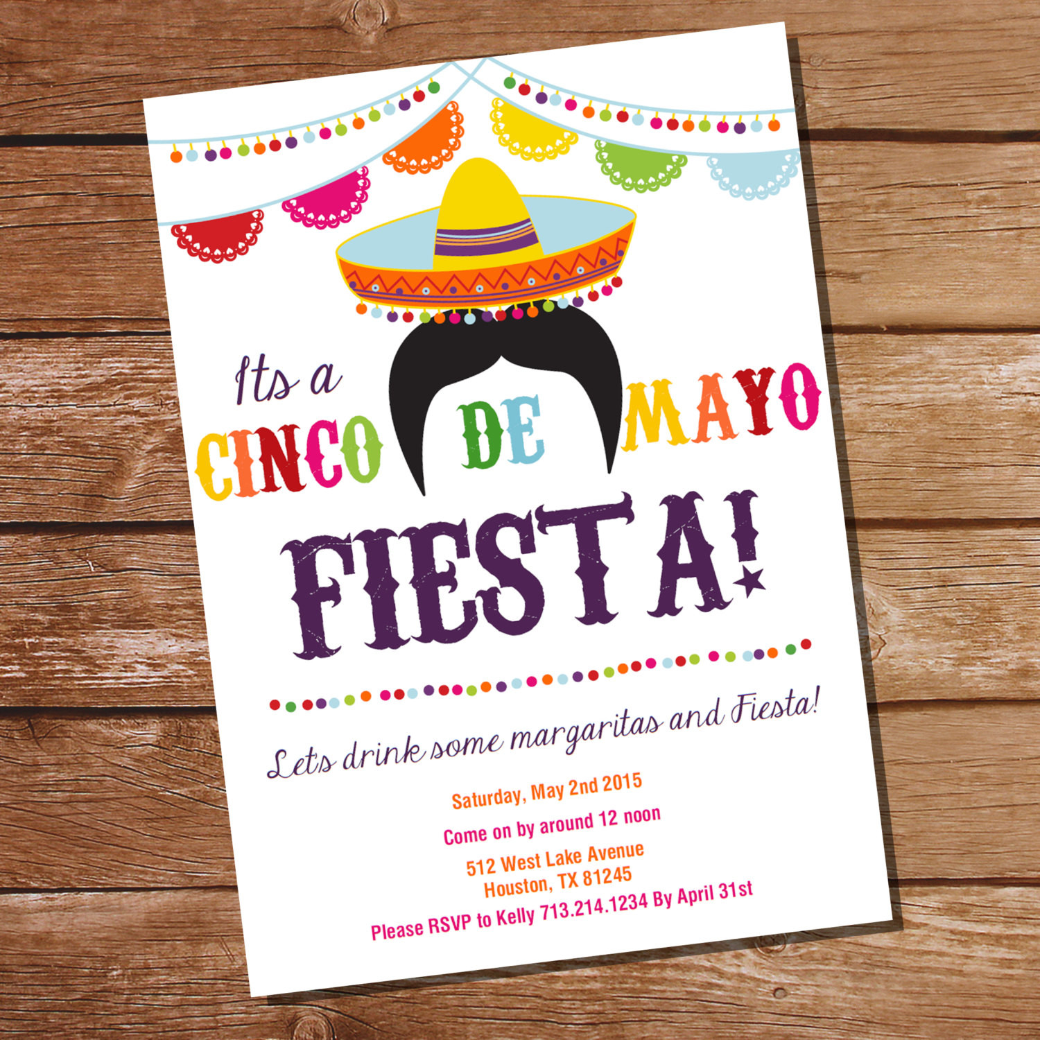 Cinco De Mayo Party Invitations
 Cinco De Mayo Fiesta Invitation Mexican Fiesta Invitation