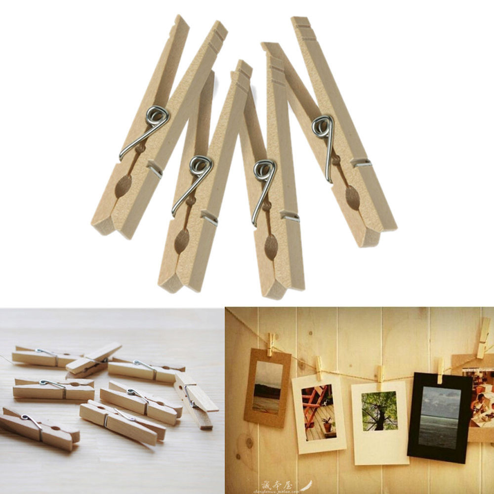 Clothes Pins
 New Clothes Pins Traditional Wooden Clip Spring