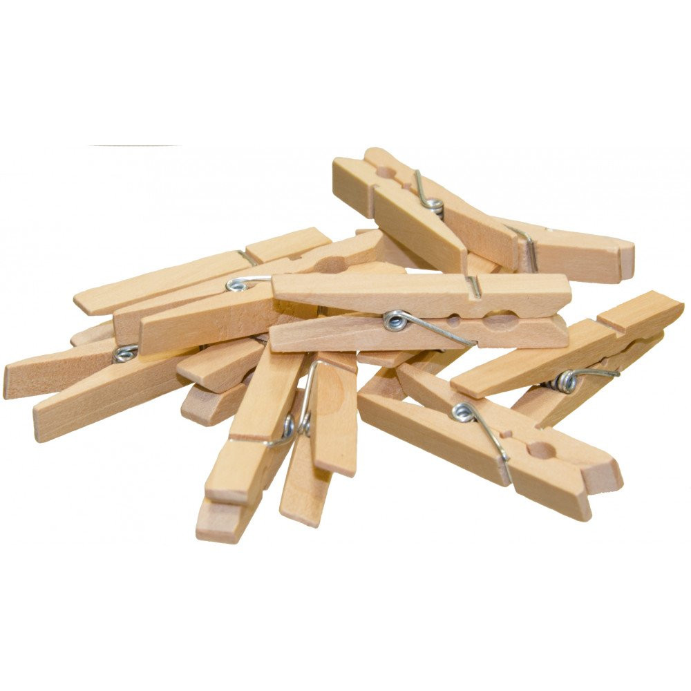 Clothes Pins
 Small Wooden Clothespins 12 [S JP7656] CraftOutlet