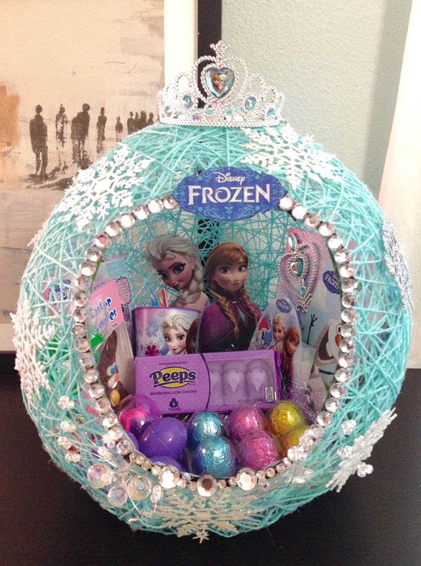 Cool Easter Ideas
 Frozen string easter basket I made for my daughters