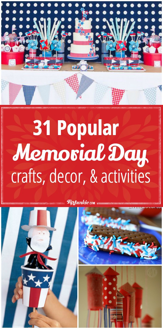 Crafts For Memorial Day
 31 Popular Memorial Day Crafts Decor and Activities for