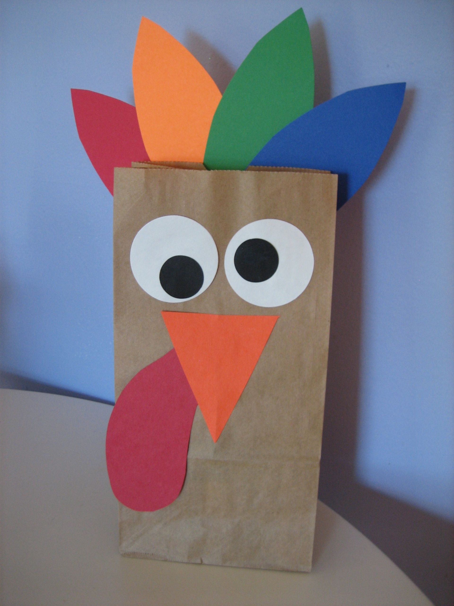 Crafts For Thanksgiving
 Turkey Lunch Sack Happy Home Fairy