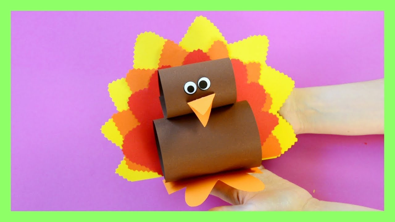 Crafts For Thanksgiving
 Simple Paper Turkey Craft Thanksgiving crafts for kids