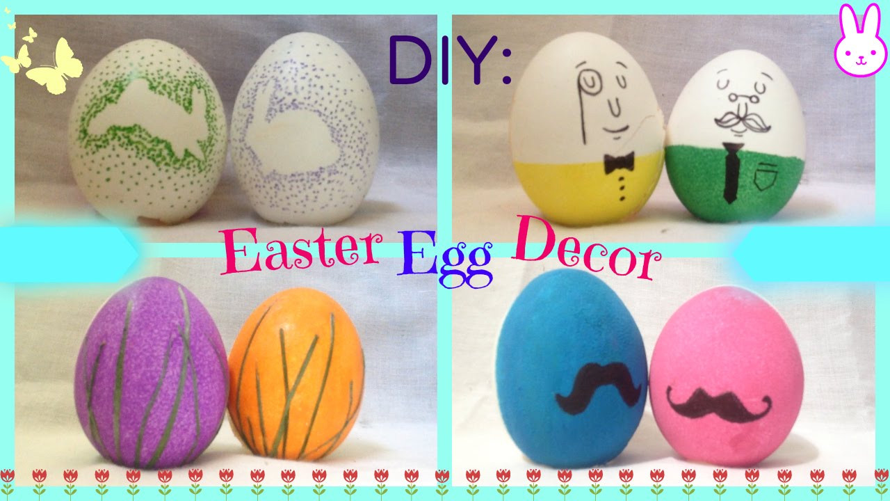 Cute Easter Egg Ideas
 DIY 4 Easter Egg Decorating Ideas