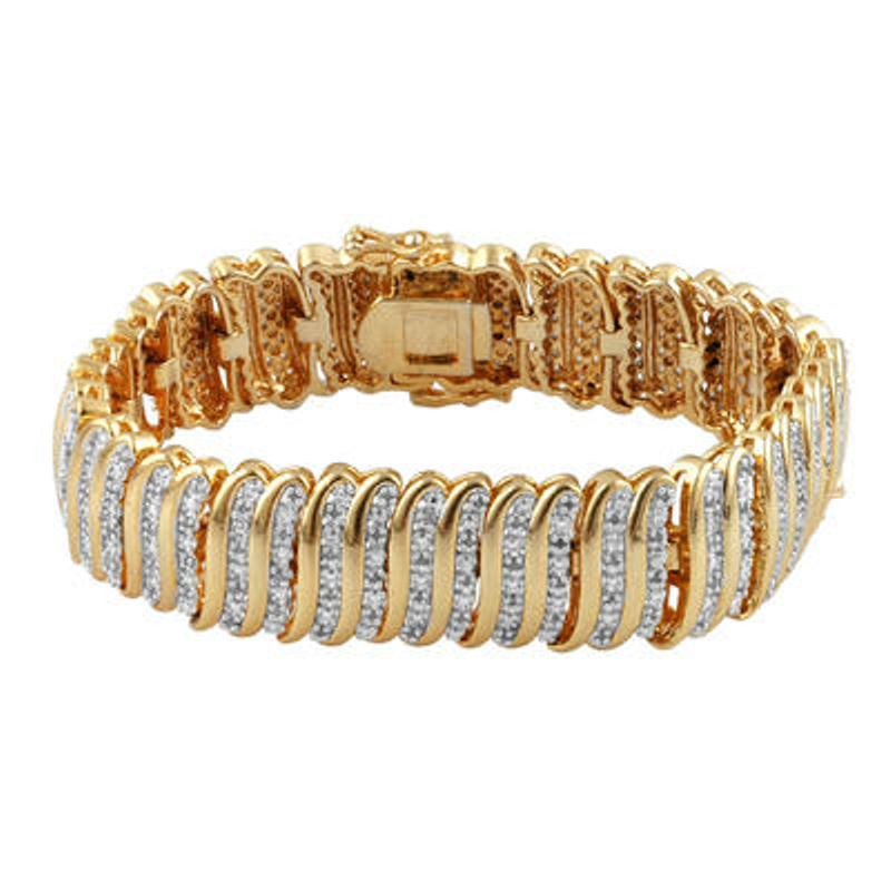 Diamond Anklet Bracelets
 Gold Over Brass 2 00 cttw Diamond Bracelet Jewelry