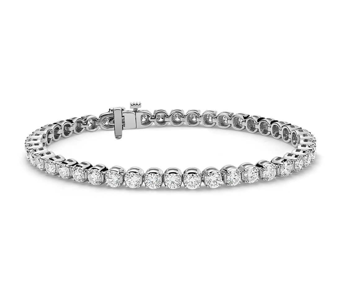 Diamond Anklet Bracelets
 Premier Diamond Tennis Bracelet in Platinum 7 ct tw