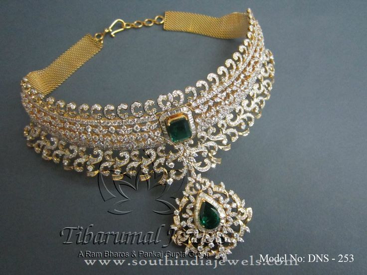 Diamond Choker Necklace Indian
 New Model Gold Diamond Choker Necklace