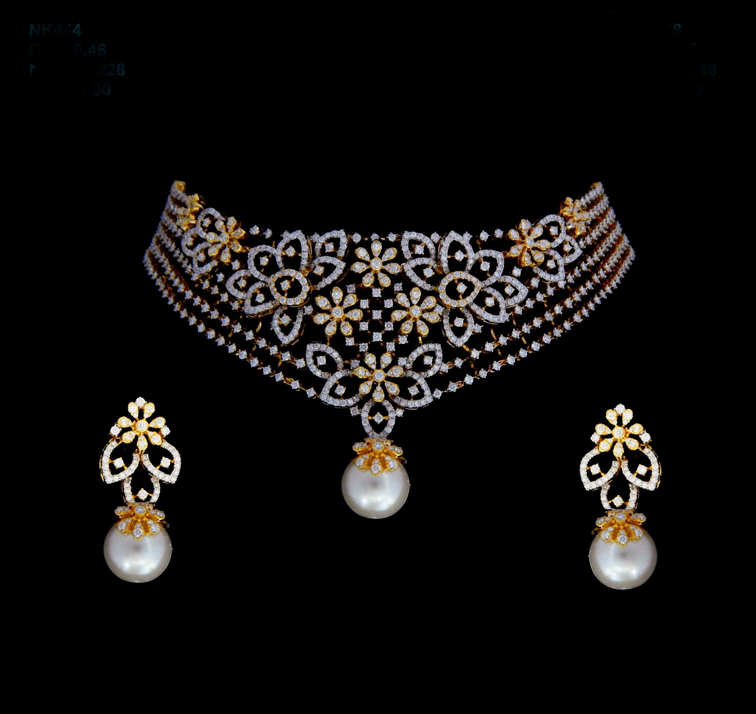 Diamond Choker Necklace Indian
 Indian Diamond Necklace