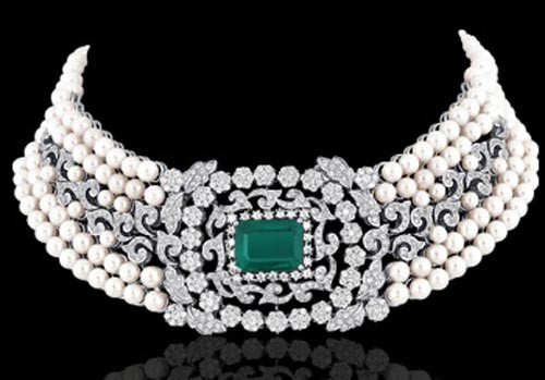 Diamond Choker Necklace Indian
 Latest Indian Gold Jewellery Sets Designs for Bridal 2016