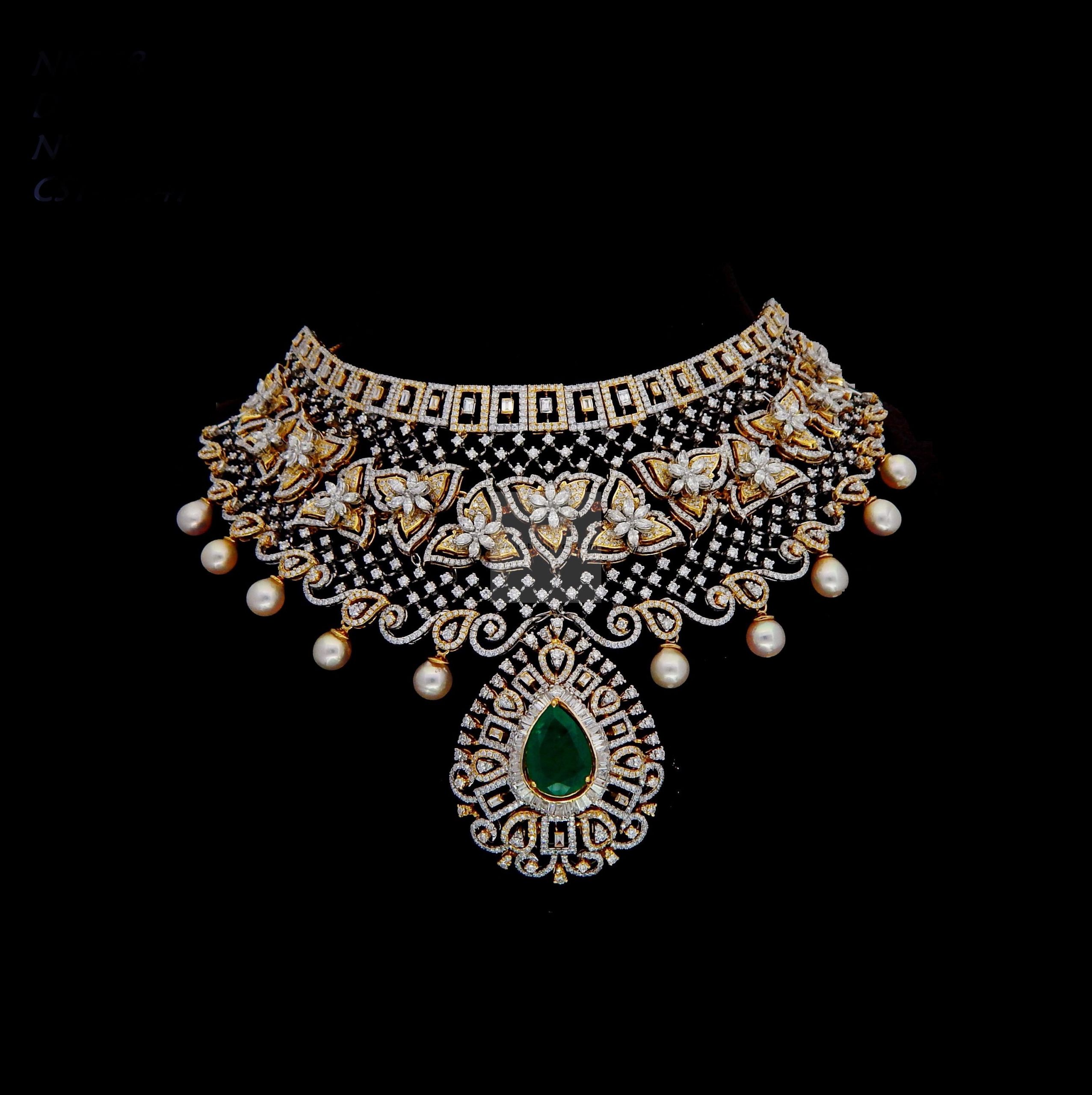 Diamond Choker Necklace Indian
 Diamond Necklace Wedding diamond neck choker Indian
