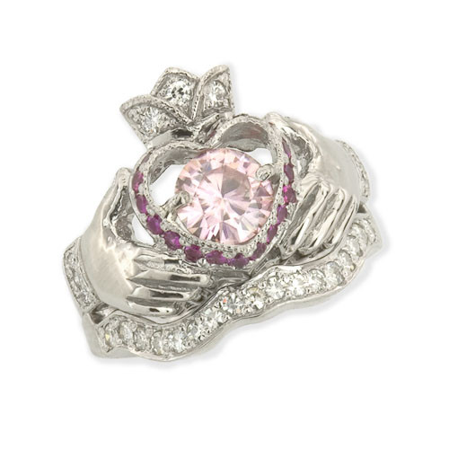 Diamond Claddagh Wedding Ring Sets
 KattyKeys Claddagh ring