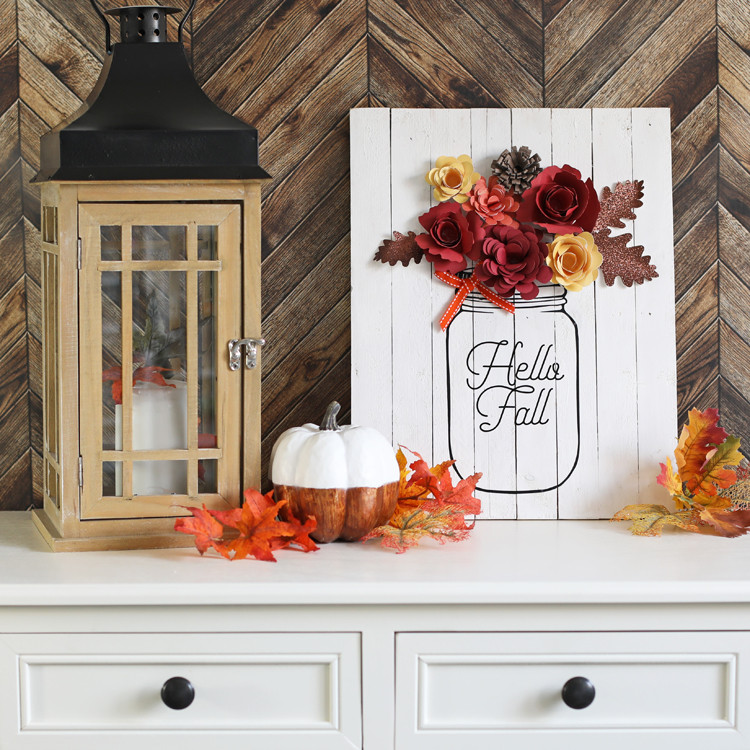 Diy Autumn Decorations
 DIY Fall Decor Mason Jar Sign thecraftpatchblog