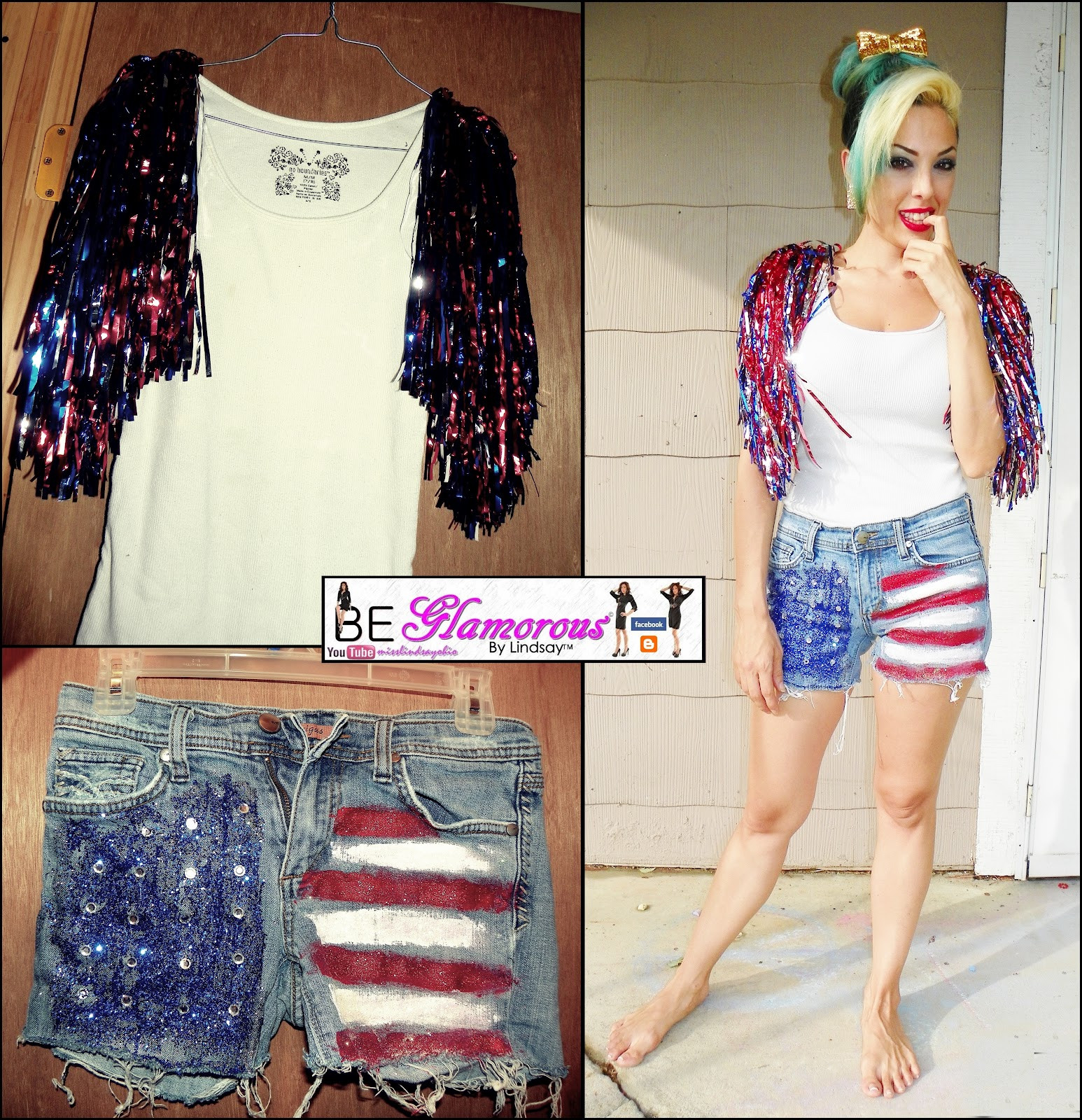 Diy Fourth Of July Outfit
 Be Glamorous By Lindsay DIY 4th of July Independence Day