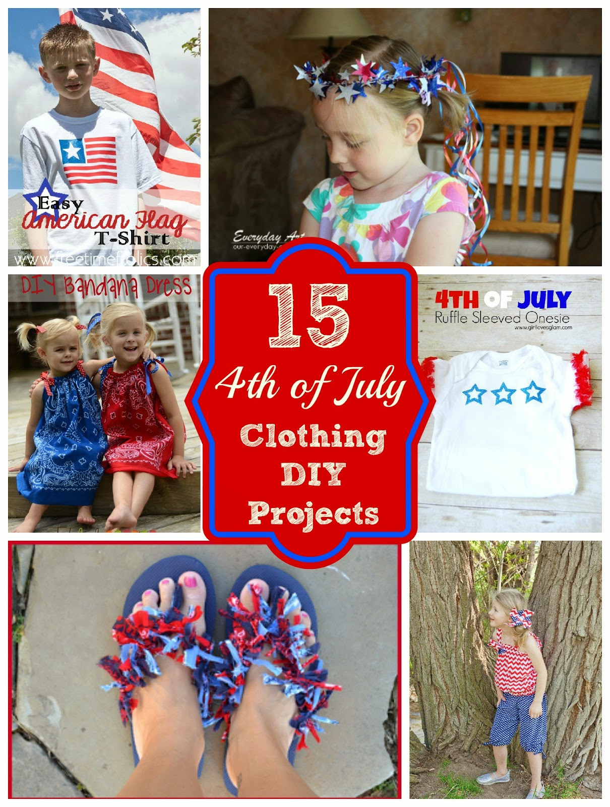 Diy Fourth Of July Outfits
 What to wear Fourth of July 15 Diy Clothing Projects