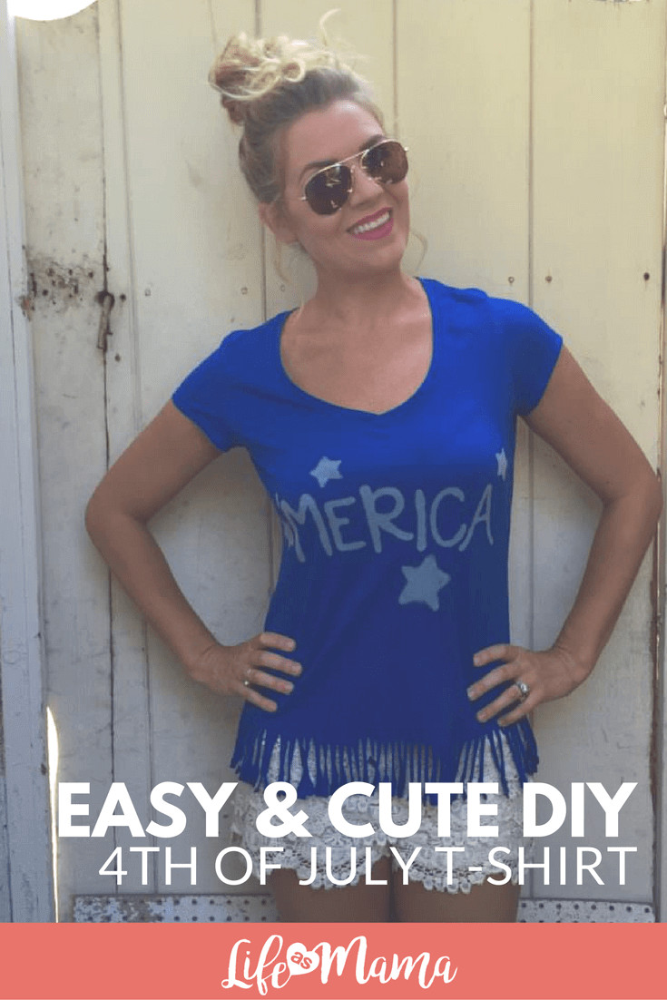 Diy Fourth Of July Shirts
 Easy & Cute DIY 4th July T Shirt