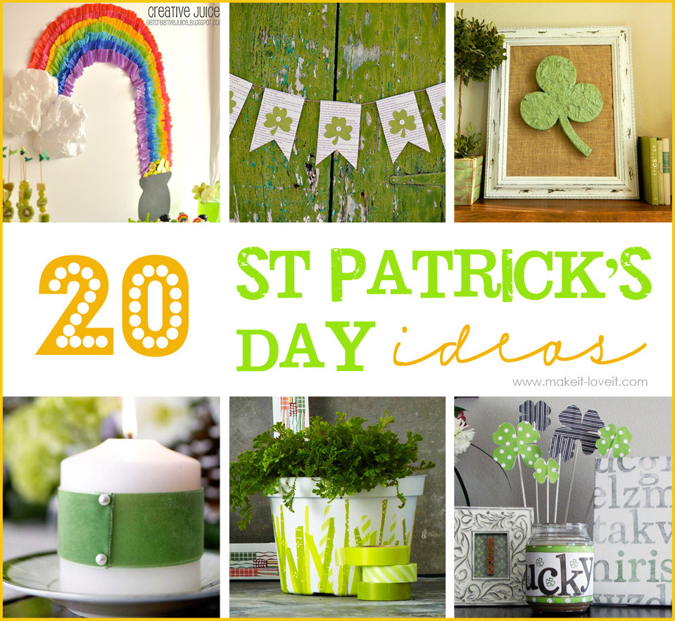 Diy St Patrick's Day Decorations
 20 DIY St Patrick s Decor Ideas