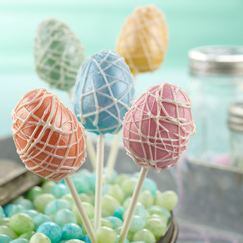 Easter Cake Pop Ideas
 Pearlized Easter Egg Cake Pops