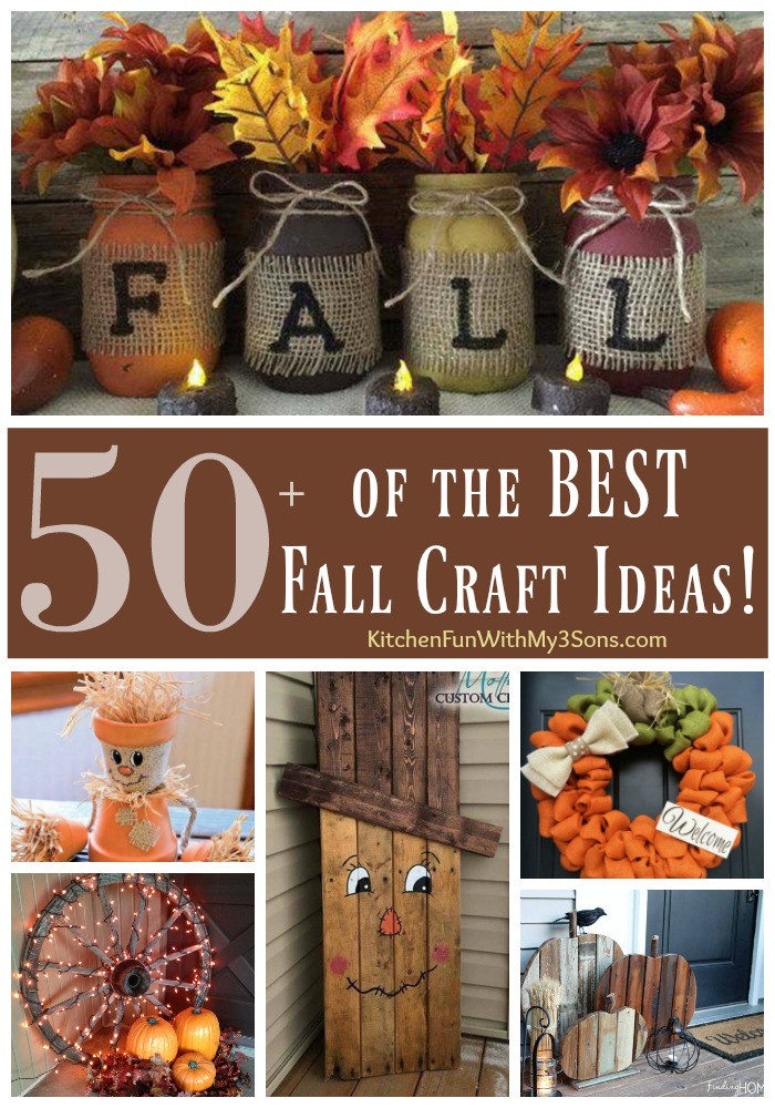 Easy Fall Crafts For Adults
 Over 50 of the BEST DIY Fall Craft Ideas Kitchen Fun