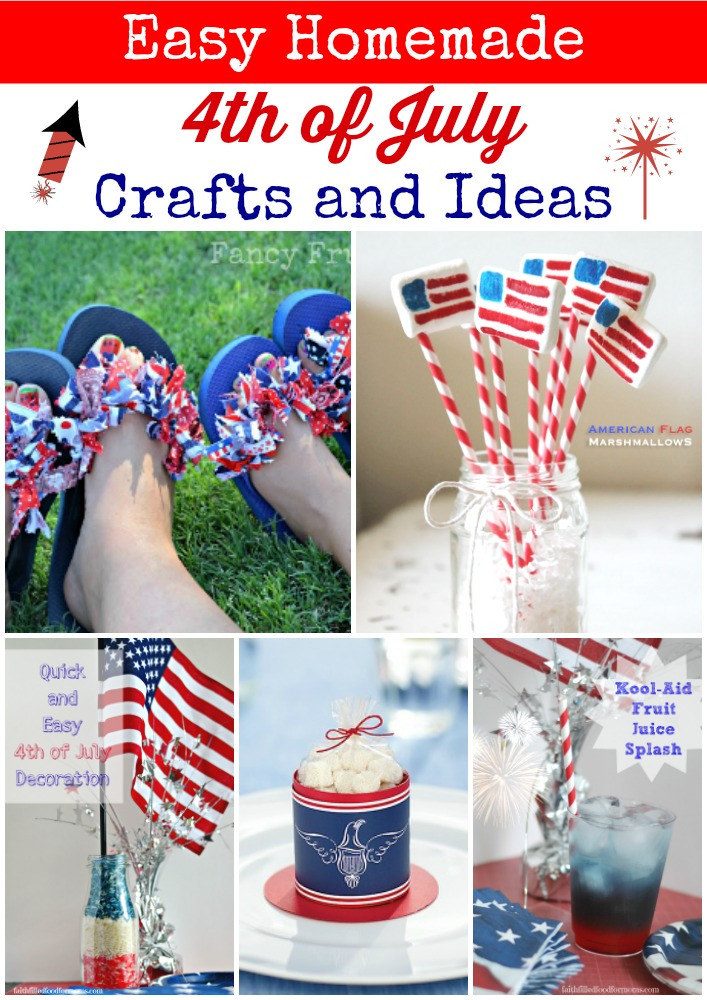 Easy Fourth Of July Crafts
 Easy Homemade 4th of July Crafts and Ideas