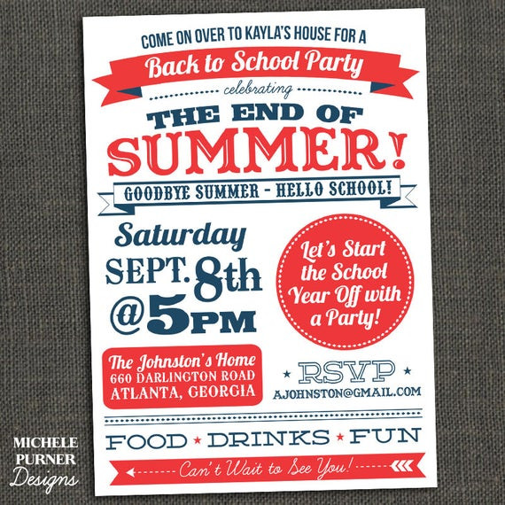 End Of Summer Party Invites
 Unavailable Listing on Etsy