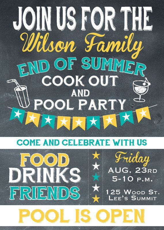 End Of Summer Party Invites
 End of Summer Party Invitation Invitation by