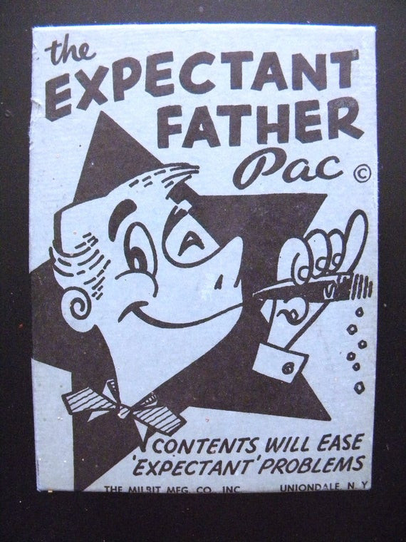 Expectant Fathers Day Gift Ideas
 Vintage Expectant Father Pac 1950 s Gag Gift by