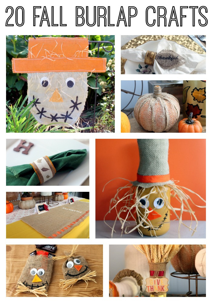 Fall Crafts Pinterest
 Fall Burlap Craft Ideas The Country Chic Cottage