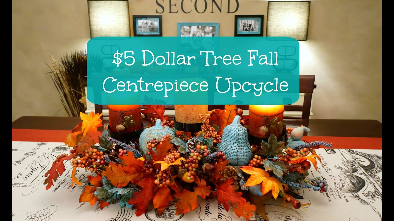 Fall Decor Dollar Tree
 $5 Dollar Tree Fall Centerpiece Upcycle