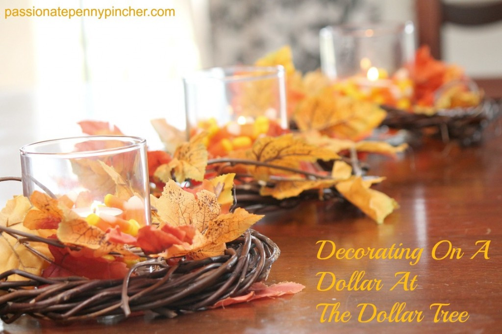Fall Decor Dollar Tree
 Decorating A Dollar At The Dollar Tree