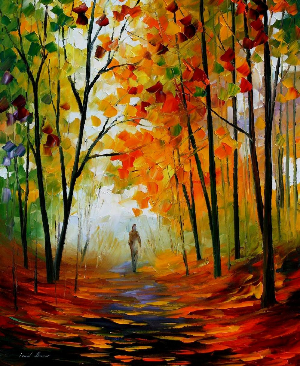 Fall Paint Night Ideas
 Leonid Afremov oil on canvas palette knife original
