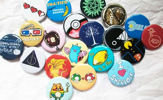 Fandom Pins
 Making Buttons for Your Favorite Fandom