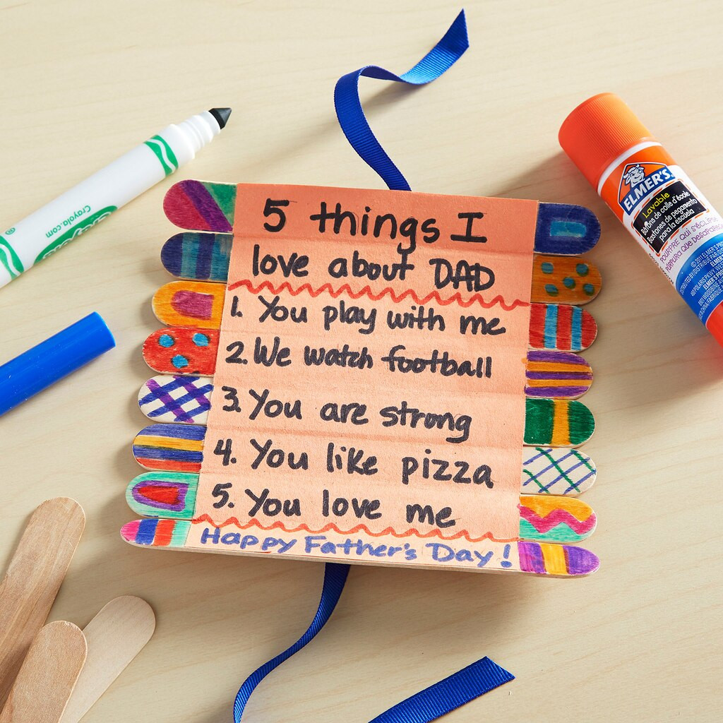 Fathers Day Card Craft
 Father s Day Craft Stick Roll Up Card