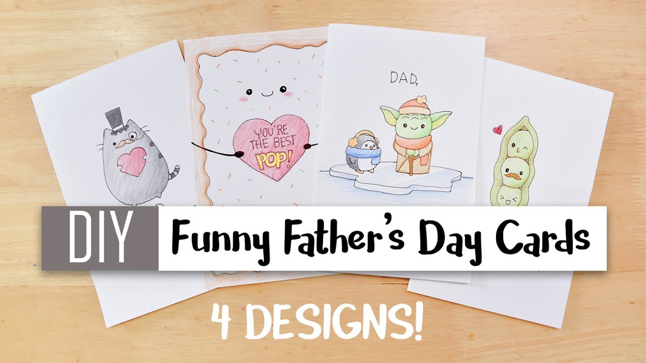 Fathers Day Card Diy
 DIY Funny Father’s Day Cards Easy – 4 Cute Puns Card