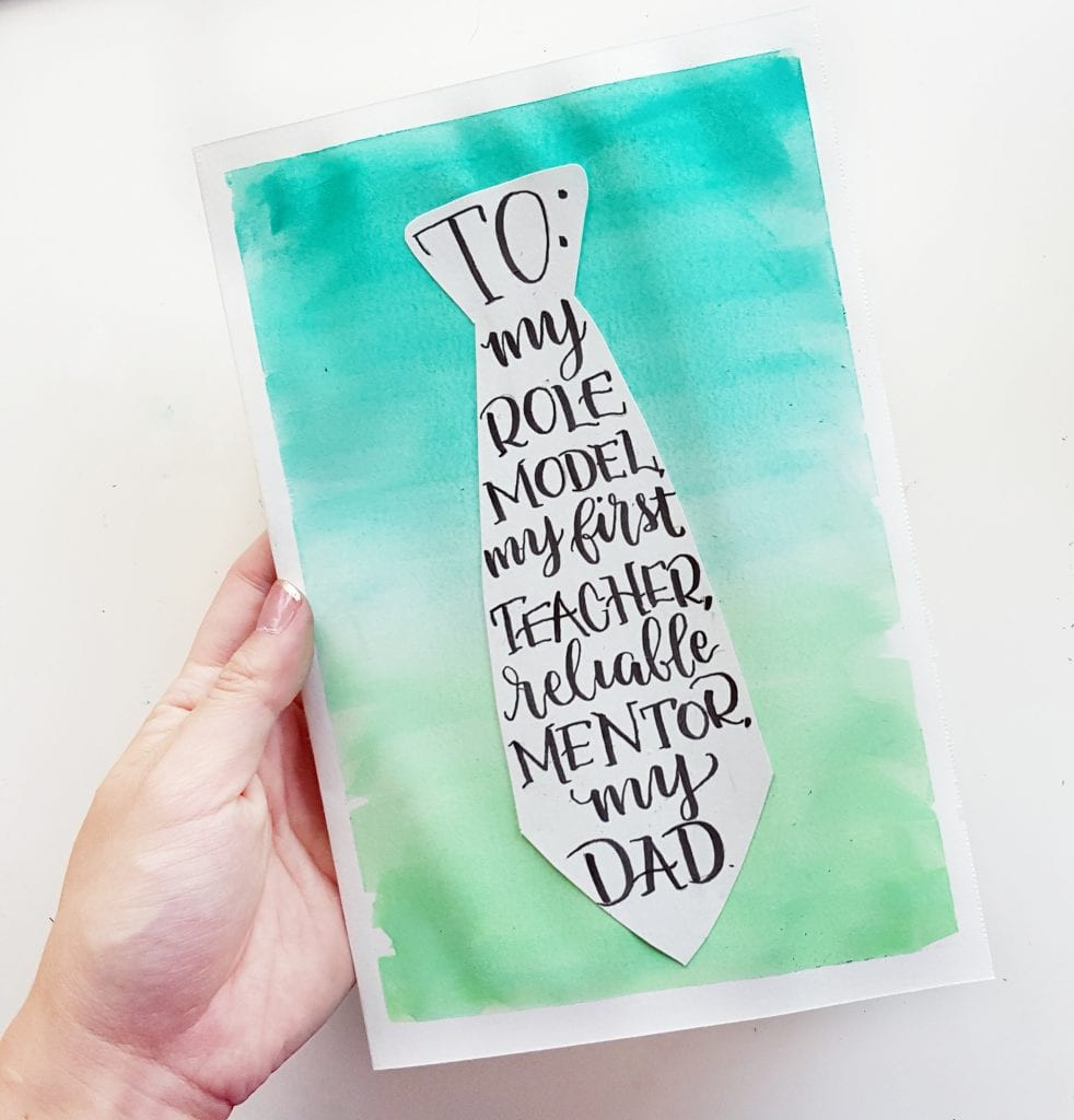 Fathers Day Card Diy
 Watercolor Father s Day Card Tutorial Free Printable