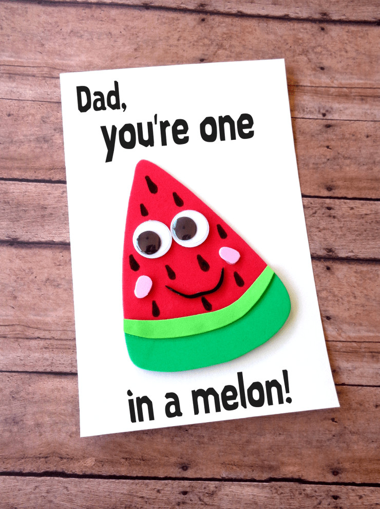 Fathers Day Card Diy
 DIY Father’s Day Watermelon Card with Printable Template